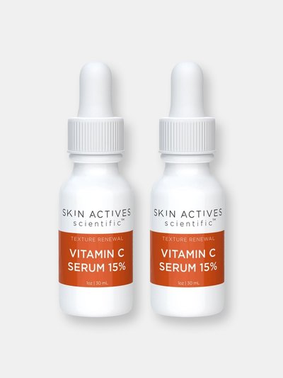 Skin Actives Scientific Vitamin C Serum 15% | Texture Renewal Collection - 2-Pack product