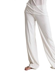 Double Layer Pant In White - White