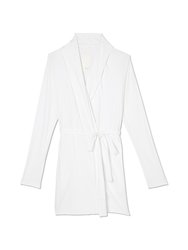 Double Layer Wrap Robe with Attached Belt