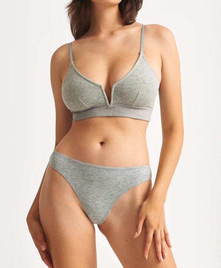 Gita Bralette In Heather Grey - Heather Grey