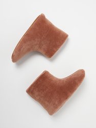 Plush Ankle Booties - Mink