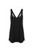 Ladies Fashion Workout Tank Top - Black - Black