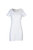 Ladies/Womens Scoop Neck T-Shirt Dress - White