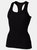 Skinni Fit Essential Longer Length Rib Vest Top (Black)