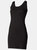 Skinni Fit Ladies/Womens Extra Long Stretch Tank Top / Vest (Black) - Black