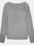 Skinni Fit Ladies/Womens Slounge Sweatshirt (Heather Gray) - Heather Gray