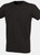 Skinni Fit Men Mens Feel Good Stretch Short Sleeve T-Shirt (Black) - Black