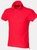 Skinni Fit Mens Club Polo Shirt (with Stay-up Collar) (Bright Red) - Bright Red
