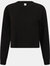 Skinni Fit Womens/Ladies Cropped Slounge Sweatshirt (Black) - Black