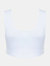 Skinni Fit Womens/Ladies Fashion Crop Top (White/White)