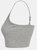 Skinni Fit Womens/Ladies Fashion Sustainable Adjustable Strap Crop Top (Heather Grey)