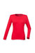 Skinni Fit Womens/Ladies Feel Good Stretch Long Sleeve T-Shirt (Bright Red) - Bright Red