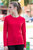 Skinni Fit Womens/Ladies Feel Good Stretch Long Sleeve T-Shirt (Bright Red)