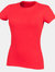 Skinni Fit Womens/Ladies Feel Good Stretch Short Sleeve T-Shirt (Bright Red)