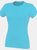 Skinni Fit Womens/Ladies Feel Good Stretch Short Sleeve T-Shirt (Surf Blue)