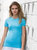 Skinni Fit Womens/Ladies Feel Good Stretch Short Sleeve T-Shirt (Surf Blue)