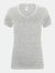Skinni Fit Womens/Ladies Feel Good Stretch V-Neck Short Sleeve T-Shirt (Heather Grey) - Heather Grey