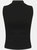 Skinni Fit Womens/Ladies High Neck Crop Vest Top (Black)