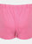 Skinni Fit Womens/Ladies Retro Training/Fitness Sports Shorts (Bright Pink/ White)