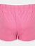 Skinni Fit Womens/Ladies Retro Training/Fitness Sports Shorts (Bright Pink/ White)