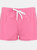 Skinni Fit Womens/Ladies Retro Training/Fitness Sports Shorts (Bright Pink/ White) - Bright Pink/ White