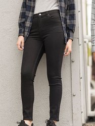 Skinni Fit Womens/Ladies Skinny Jeans (Black)