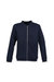 Skinnifit Mens Full Zip Plain Bomber Jacket (Navy) - Navy