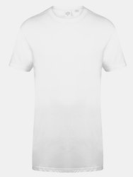 Skinnifit Mens Longline Dipped Hem T-Shirt (White) - White
