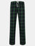 Skinnifit Mens Tartan Lounge Pants (Navy/Green Check) - Navy/Green Check
