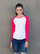 Skinnifit Womens/Ladies Long Sleeve Baseball T-Shirt (White / Hot Pink)