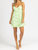 Floral Lace Hem Mini Dress In Mint - Mint