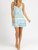 Floral Ruffle Layer Dress In Ocean Blue - Ocean Blue