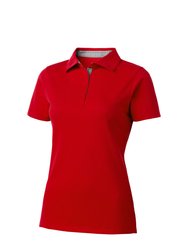 Slazenger Hacker Short Sleeve Ladies Polo (Red) - Red