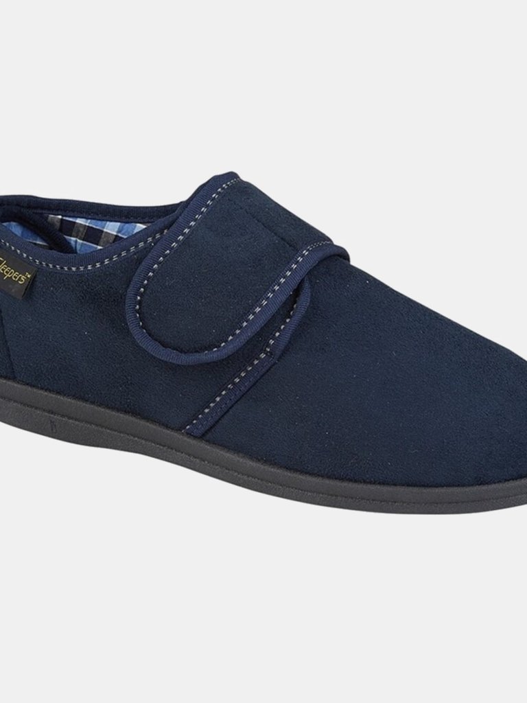 Sleepers Mens Johnny Slippers - Navy