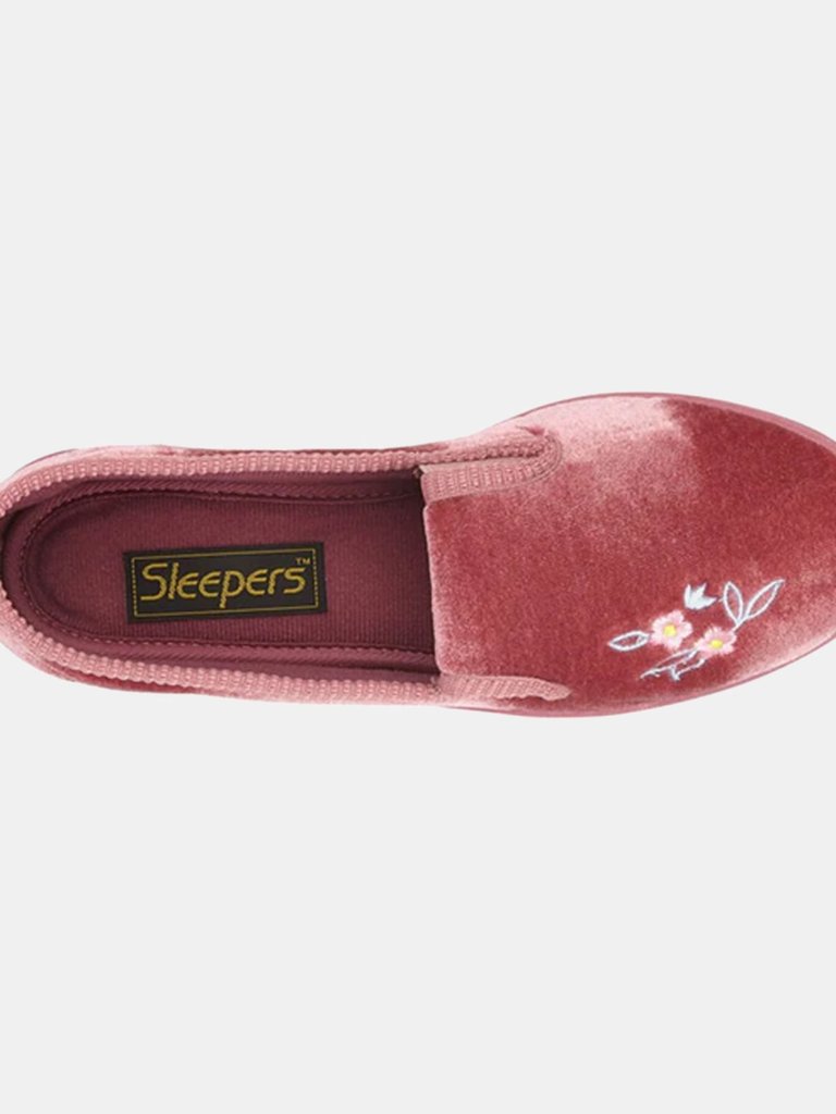 Womens/Ladies Gina Full Gusset Slippers - Heather