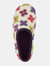 Womens/Ladies Gracie Floral Memory Foam Slippers - Cream/Multicolored