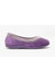 Womens/Ladies Julia Memory Foam Collar Slippers (Purple)
