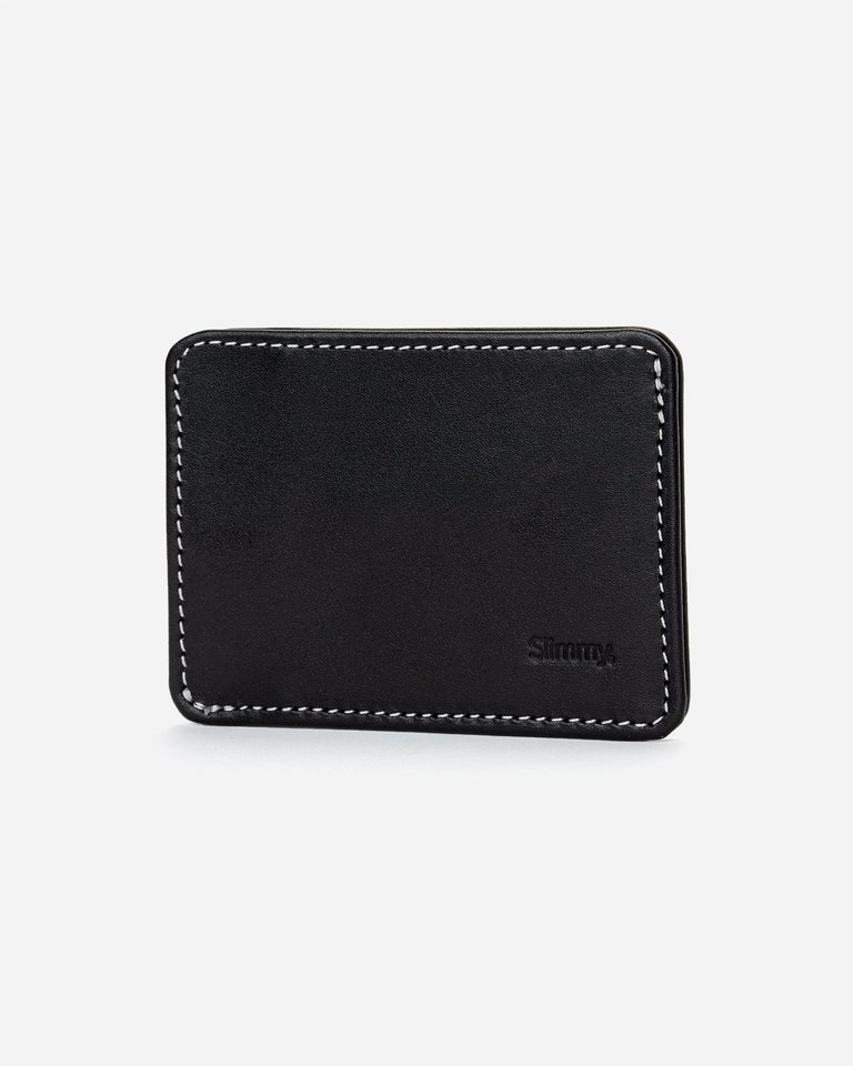 R1S1 Mini 1 Pocket 2 Slot Wallet (68mm) - Black