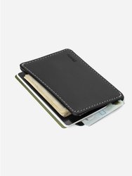 R1S1 Mini 1 Pocket 2 Slot Wallet (68mm) - Black - Black