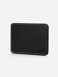R1SO 1 Pocket 2 Slot Wallet (78mm) - Black - Black