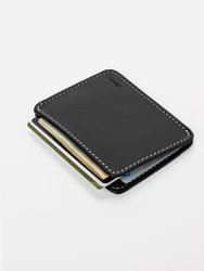 R1SO 1 Pocket 2 Slot Wallet (78mm) - Black