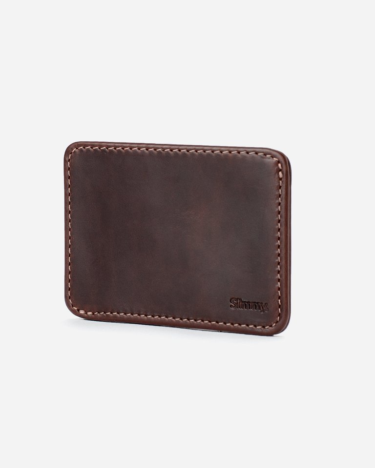 R1SO 1 Pocket, 2 Slot Wallet (78mm) - Oil Tan