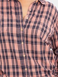 Plaid Work Shirt - Orange