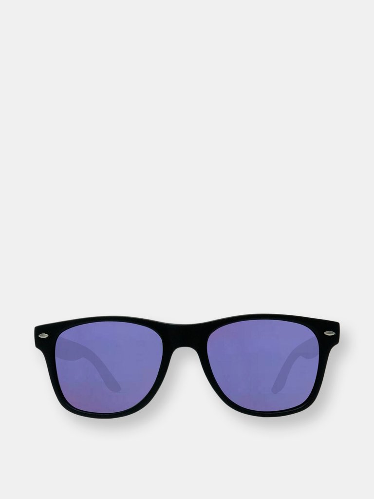 Classic - Wood Sunglasses - Violet Mirror