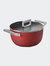 5 Qt Casserole Dish 9.5" With  Lid - Red
