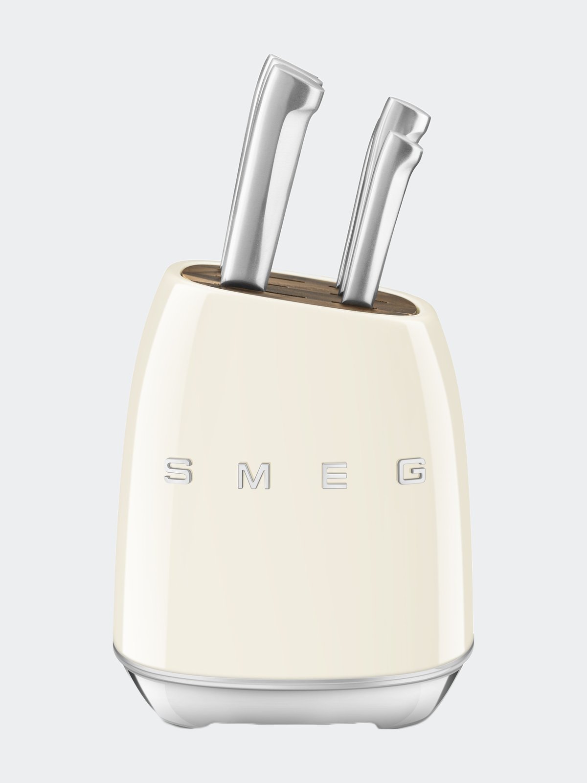 SMEG 7-Piece Knife Block Set in Black – CHROME