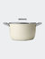 Nonstick Casserole Pan Dish With  10" Lid   - Cream
