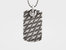 Alligator Scales Dog Tag Pendant Necklace - Default Title