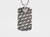 Alligator Scales Dog Tag Pendant Necklace - Default Title