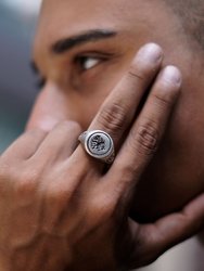 Bull Skull Signet Ring